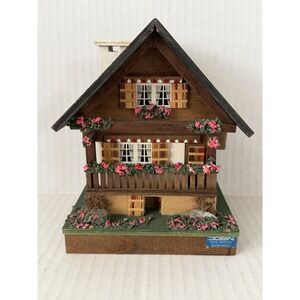Vintage EJB Reuge Swiss Chalet Jewelry Music Box Vienna Woods Melody